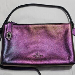 Rare Coach Crosby Iridescent Leather Crossbody Bag